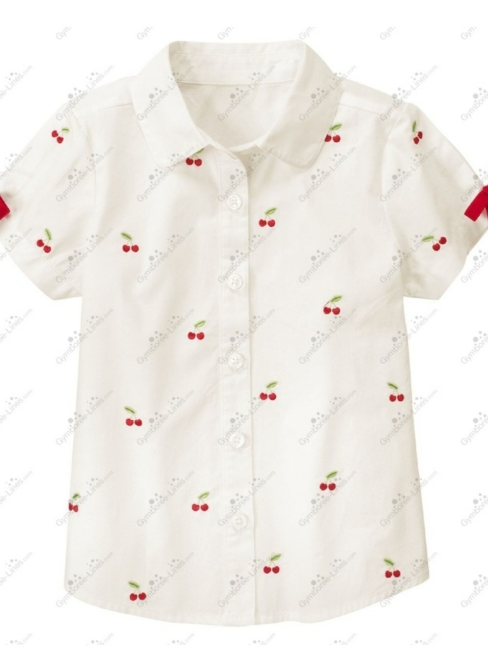 Gymboree vintage "Cherry Cute" cherry embroidered shirt